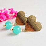 Boucles d'oreilles Coeurs perle en verre filé bijou artisanal krypt