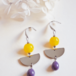 Boucles d'oreilles Ninon perle en verre filé bijou artisanal 19