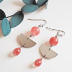 Boucles d'oreilles Ninon perle en verre filé bijou artisanal 31