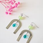 Boucles d'oreilles Ninon perle en verre filé bijou artisanal 44