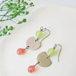 Boucles d'oreilles Ninon perle en verre filé bijou artisanal 49