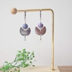 Boucles d'oreilles Ninon perle en verre filé bijou artisanal 60