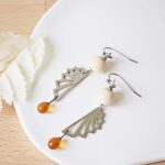 Boucles d'oreilles Ninon perle en verre filé bijou artisanal 64