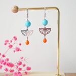 Boucles d'oreilles Ninon perle en verre filé bijou artisanal 65