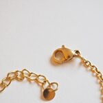 collier emma perles en verre filé cabochon or doré