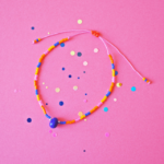 Bracelet Paulette perle en verre filé bijoux artisanaux 16