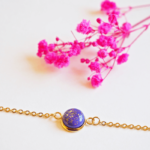 Bracelet emma perle bijoux artisanaux bleu