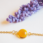 Bracelet emma perle bijoux artisanaux jaune