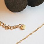 collier emma perles en verre filé cabochon or doré
