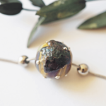 Collier Galaxie perle en verre filé bijoux artisanaux 9