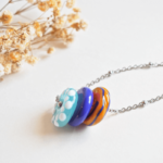Collier Judith perle en verre filé bijoux artisanaux 21