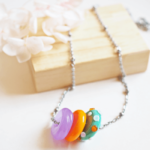 Collier Judith perle en verre filé bijoux artisanaux 24