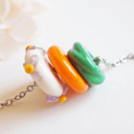 Collier Judith perle en verre filé bijoux artisanaux 28
