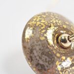 Créoles Virginie Or perle en verre filé bijou artisanal Canyon