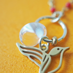 collier paulette goutte perle verre filé bijoux fun coloré pampille