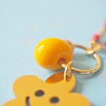 collier paulette goutte perle verre filé bijoux fun coloré pampille