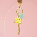 boucles d'oreilles créoles unité asymétrique paulette goutte perle verre filé bijoux fun coloré pampille