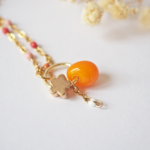 collier paulette goutte perle verre filé bijoux fun coloré pampille