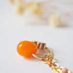 collier paulette goutte perle verre filé bijoux fun coloré pampille