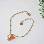bracelet paulette goutte perle verre filé bijoux fun coloré pampille