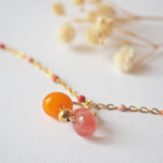 bracelet paulette goutte perle verre filé bijoux fun coloré pampille