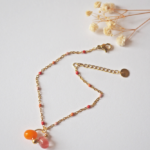 bracelet paulette goutte perle verre filé bijoux fun coloré pampille