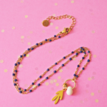 collier paulette goutte perle verre filé bijoux fun coloré pampille