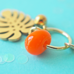 collier paulette goutte perle verre filé bijoux fun coloré pampille