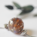 boucles d'oreilles créoles collier galaxie perles en verre filé argent bijoux
