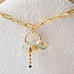 bracelet paulette goutte perle verre filé bijoux fun coloré pampille