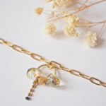 bracelet paulette goutte perle verre filé bijoux fun coloré pampille