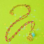 collier paulette goutte perle verre filé bijoux fun coloré pampille