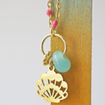 collier paulette goutte perle verre filé bijoux fun coloré pampille