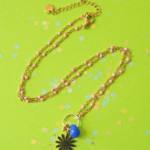 collier paulette goutte perle verre filé bijoux fun coloré pampille