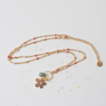 collier paulette goutte perle verre filé bijoux fun coloré pampille