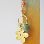 collier paulette goutte perle verre filé bijoux fun coloré pampille