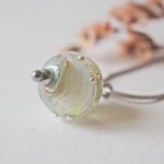 boucles d'oreilles créoles collier galaxie perles en verre filé argent bijoux