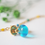 bracelet paulette goutte perle verre filé bijoux fun coloré pampille