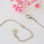 boucles d'oreilles clips oreille non percée collier réglable fleurs verre filé artisanat printemps bijoux tulipe