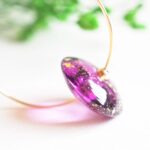 Créoles Virginie perles en verre soucoupe or fin doré acier inoxydable boucles d'oreilles chic classe unique créateur