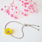 boucles d'oreilles clips oreille non percée collier bracelet réglable fleurs verre filé artisanat printemps bijoux flora marguerite coquelicot bague