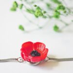 boucles d'oreilles clips oreille non percée collier bracelet réglable fleurs verre filé artisanat printemps bijoux flora marguerite coquelicot bague