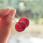 Créoles Virginie perles en verre soucoupe or fin doré acier ixnodaybel boucles d'oreilles chic classe unique créateur