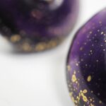 Créoles Virginie perles en verre soucoupe or fin doré acier ixnodaybel boucles d'oreilles chic classe unique créateur