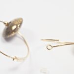 Créoles Virginie perles en verre soucoupe or fin doré acier ixnodaybel boucles d'oreilles chic classe unique créateur