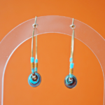 créoles boucles d'oreilles paulette goutte perle verre filé miyuki rocaille
