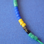 bracelet réglable noeud paulette goutte perle verre filé miyuki rocaille