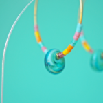 créoles boucles d'oreilles paulette goutte perle verre filé miyuki rocaille