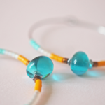 créoles boucles d'oreilles paulette goutte perle verre filé miyuki rocaille