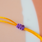 bracelet réglable noeud paulette goutte perle verre filé miyuki rocaille